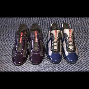 Vintage Prada Red  Stripe American Cup Sneakers